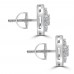 1.68 ct Round Cut Cubic Zirconia Stud Earrings in Screw Back 1.68 ct Round Cut Cubic Zirconia Stud Earrings in Screw Back